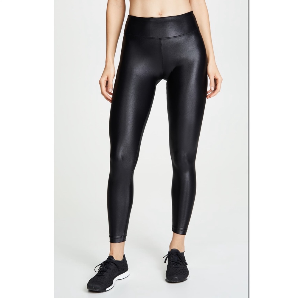 Koral Lustrous Shiny Leggings, Black, XS, EUC